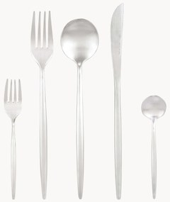 Set di posate con finitura opaca spazzolata in diverse misure di set Shimmer