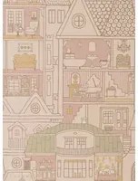 Majvillan Carta da parati Dollhouse - Sunny Pink
