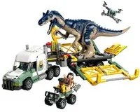 Missione dinosauro: camion di trasporto dellallosauro lego 76966 jura