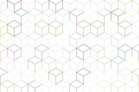 Carta da parati – Cubi colorati