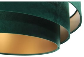 Lampadario su corda TRINITI 1xE27/60W/230V verde/oro
