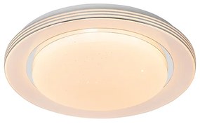 Plafoniera bianca 38 cm con LED e telecomando - Jochem