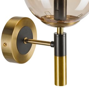 Applique ROLLO 1xE14/5W/230V oro/fumé beige