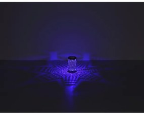 Globo 21018G - Lampada da tavolo LED RGB AMIYAH LED/1W/5V 500 mAh grigia