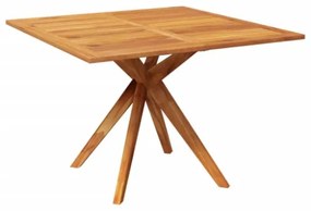 Tavolo da Giardino 110x110x75 cm in Legno Massello Di Acacia