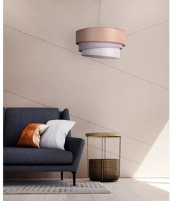 Duolla - Lampadario a sospensione con filo TRIO 1xE27/40W/230V diametro 45 cm marrone/grigio/argento