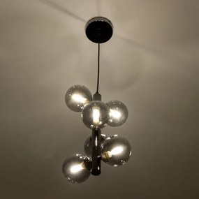 Brilagi - Lampadario LED a sospensione con filo MILLA 6xG9/3W/230V cromo lucido/fumé