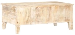 Tavolino da caffè 100x55x40 cm in legno di acacia grezzo
