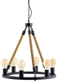 Eglo 49694 - Lampadario a sospensione con catena FINDLAY 6xE27/60W