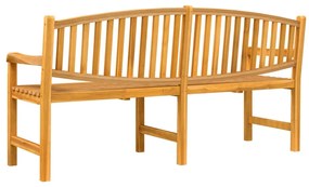 Panca da giardino 179,5x60x90 cm in legno massello di teak