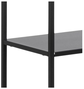 Libreria nera in metallo 70x185 cm Newcastle - Actona