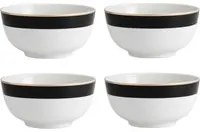 Set 4 ciotole cereali porcellana Luxe Deco Mikasa