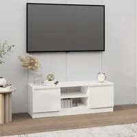 Mobile Porta TV con Anta Bianco 102x30x36 cm 823350