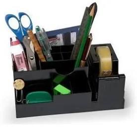 DESK ORGANIZER IN ABS NERO