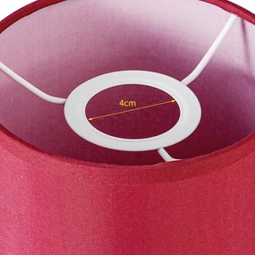 Brilagi - Paralume universale NUBILA E27 15,5x14 cm rosa