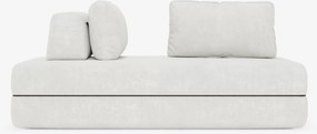 Rift divano letto matrimoniale 2 posti e 3 posti con schienali mobili - materasso alto 24 cm e memory foam in tessuto smacchiabile T31