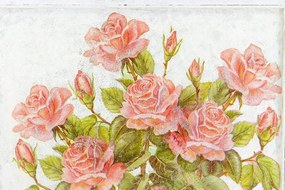 Carta da parati autoadesiva – Bouquet vintage di rose