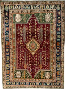 Shiraz Tappeto persiano 210x290 Rosso (Iran) Annodato A Mano