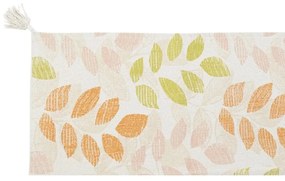 Tappeto DKD Home Decor Beige Multicolore Foglia della pianta (160 x 230 x 1 cm)