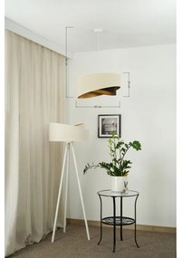 Brilagi - Lampadario LED a sospensione con filo LYRA 1xE27/15W/230V color crema/nero/oro