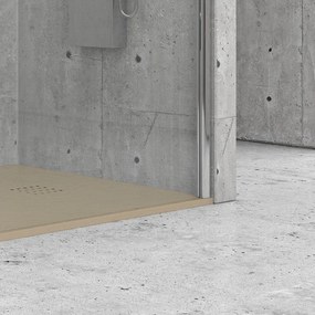 Kamalu - Piatto doccia resina effetto pietra 70x180 tortora | KAM-CP100