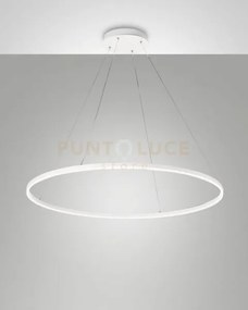 Giotto sospensione bianca d.100cm a led 4000k - 60w - 6700 lm dimme...