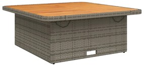 Set divani da giardino 5 pz con cuscini in polyrattan grigio