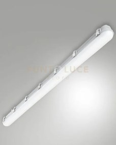 Panama plafoniera led 65w  4000k 9658lm diffusore opale l.150cm ip66