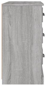 Credenza grigio sonoma 104,5x35,5x67,5 cm in legno multistrato