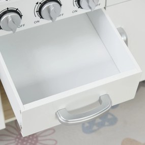 Cucina Giocattolo per Bambini 74x30x81 cm in Legno Bianca...