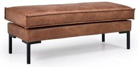 Pouf in similpelle marrone Rate - Scandic
