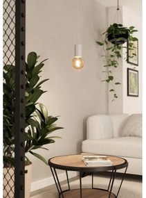 Eglo 900798 - Lampadario a sospensione con filo POZUETA 1xE27/40W/230V bianco