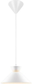 Nordlux - Lampadario a sospensione con filo DIAL 1xE27/40W/230V diametro 25 cm bianco