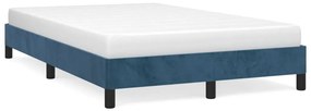 Giroletto Senza Materasso Blu Scuro 120x190 Cm Velluto /
