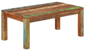 Tavolino Da Caffè 110x55x40 Cm Legno Massello Recuperato /