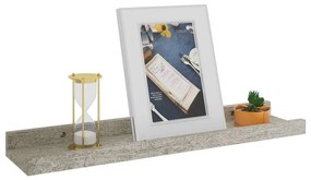 Mensole da parete 2 pz grigio cemento 40x9x3 cm
