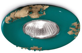 Spot Vintage Ceramica Verde 1 Luce Gu10 11Cm