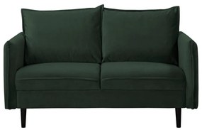 Divano verde scuro con rivestimento in velluto 138 cm Juli – Ropez