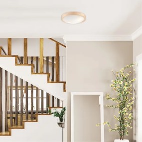 Plafoniera NATURAL SLIM 2xE27/60W/230V Ø 37 cm pino