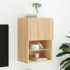 Mobile tv con luci led rovere sonoma 40,5x30x60 cm