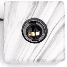 Aigostar - Lampada da tavolo 1xE27/60W/230V bianco/grigio