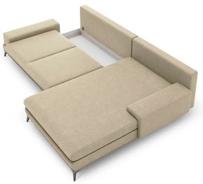 Divano letto angolare beige, angolo destro Planet - Windsor &amp; Co Sofas