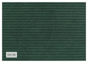 Divano letto in velluto a coste verde (variabile) Lazy Lukka - Miuform