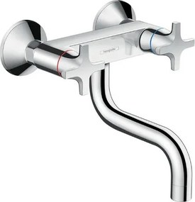 Rubinetto da cucina fisso a s Logis M32 argento cromato lucido HANSGROHE
