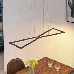 Lindby Arischa lampada LED a sospensione Lindby, dimmerabile, Alluminio / Grigio / Zincato, Soggiorno / Sala da pranzo, Metallo, Moderno