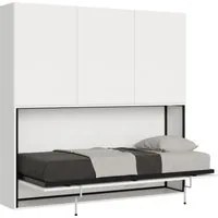 Letto Kando singolo Bianco Frassino composizione D