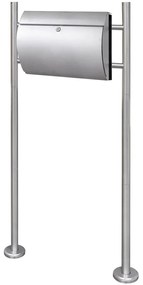 Casetta Della Posta Con Supporto İn Acciaio Inox /