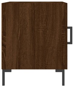 Comodino rovere marrone 40x40x50 cm in legno multistrato