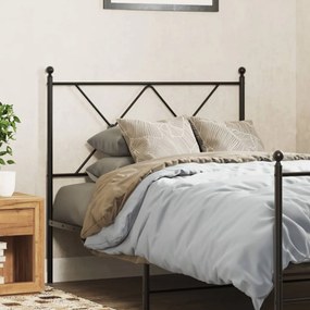 Testiera İn Metallo Nero 90 Cm /