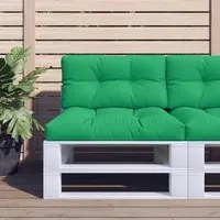 Cuscino per Pallet Verde 80x40x12 cm in Tessuto 360606